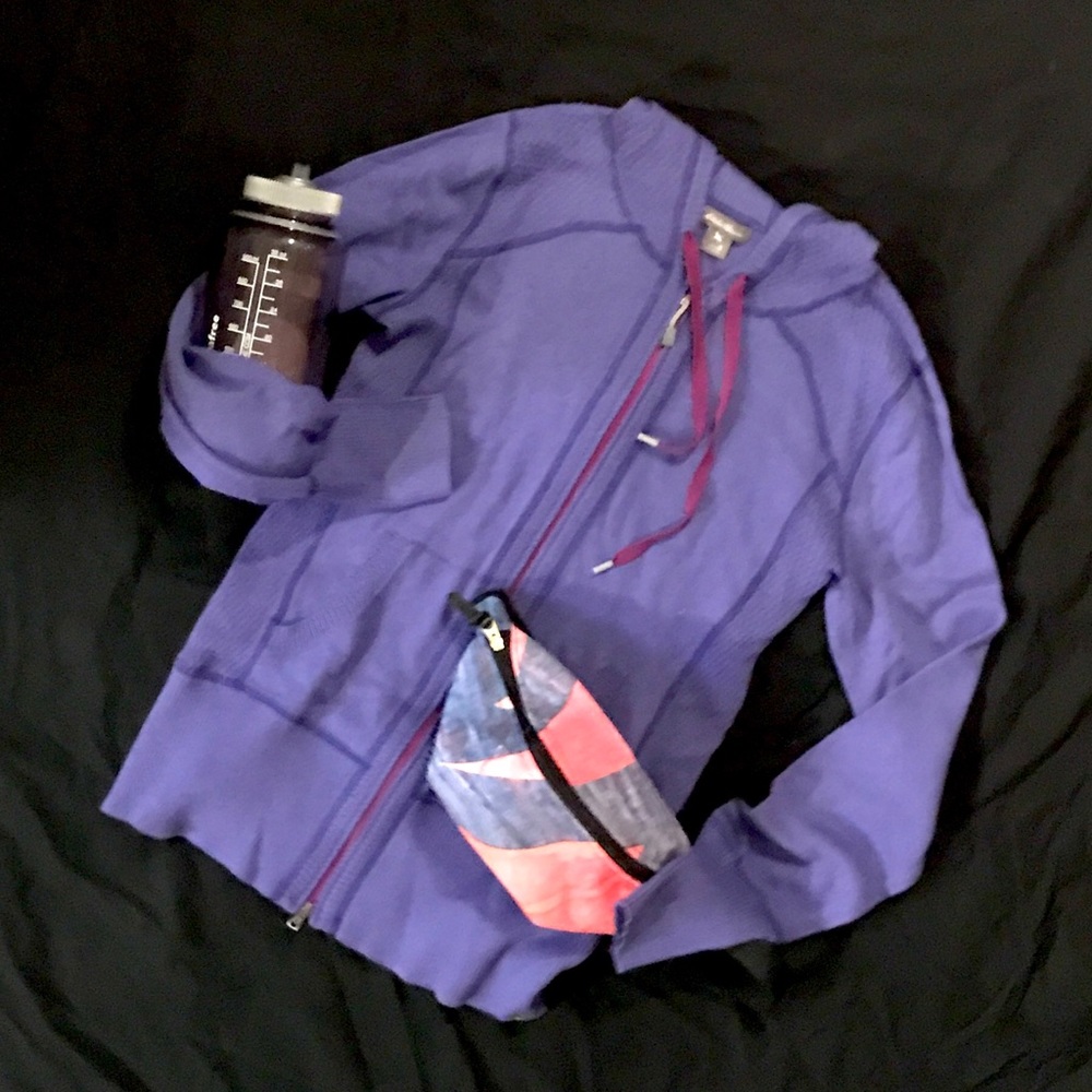 Eddie Bauer dark periwinkle zip-up hoodie